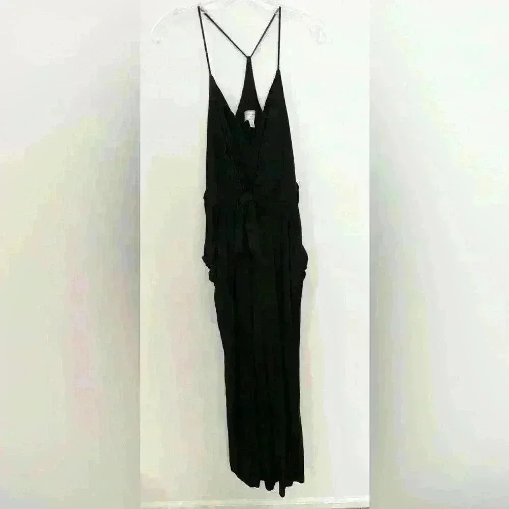 Moulinette Soeurs Danique Wide-Leg Jumpsuit Size XS Black - Picture 6 of 8